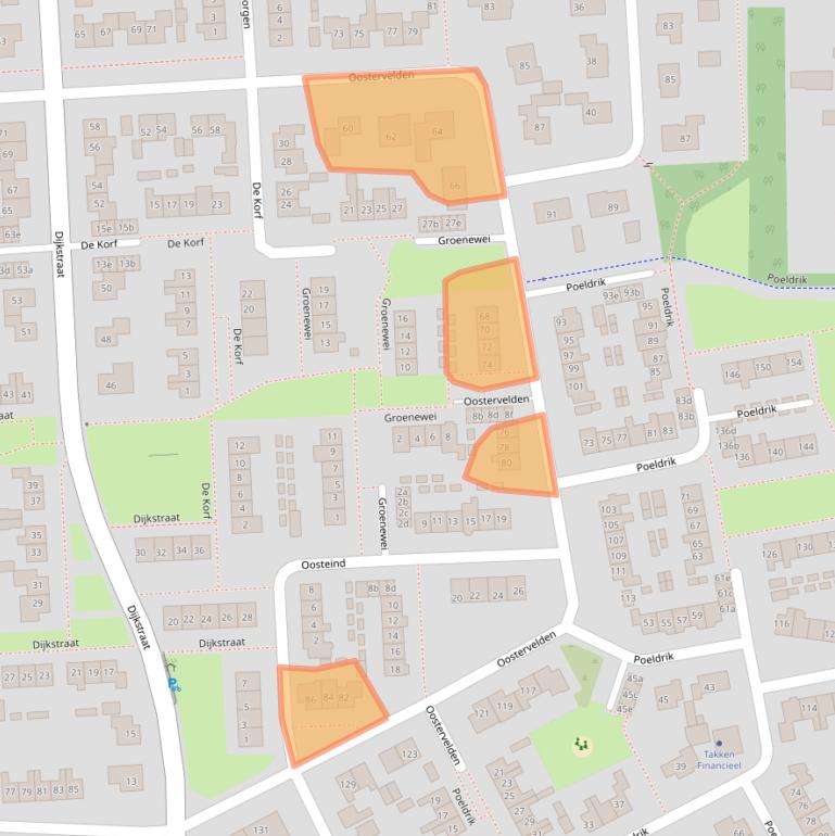 Kaart van postcodegebied 6681WZ.