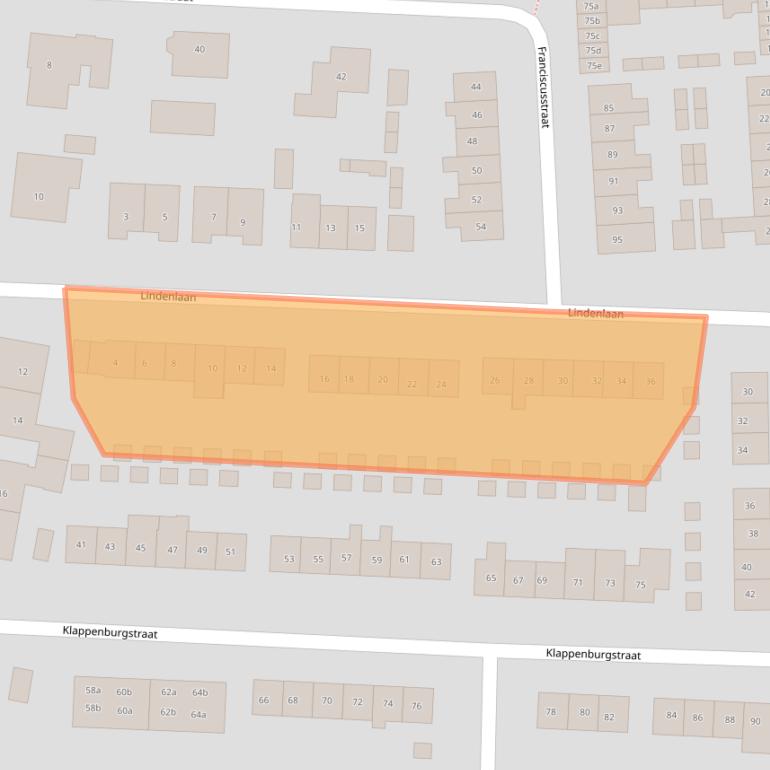 Kaart van postcodegebied 6681XE.