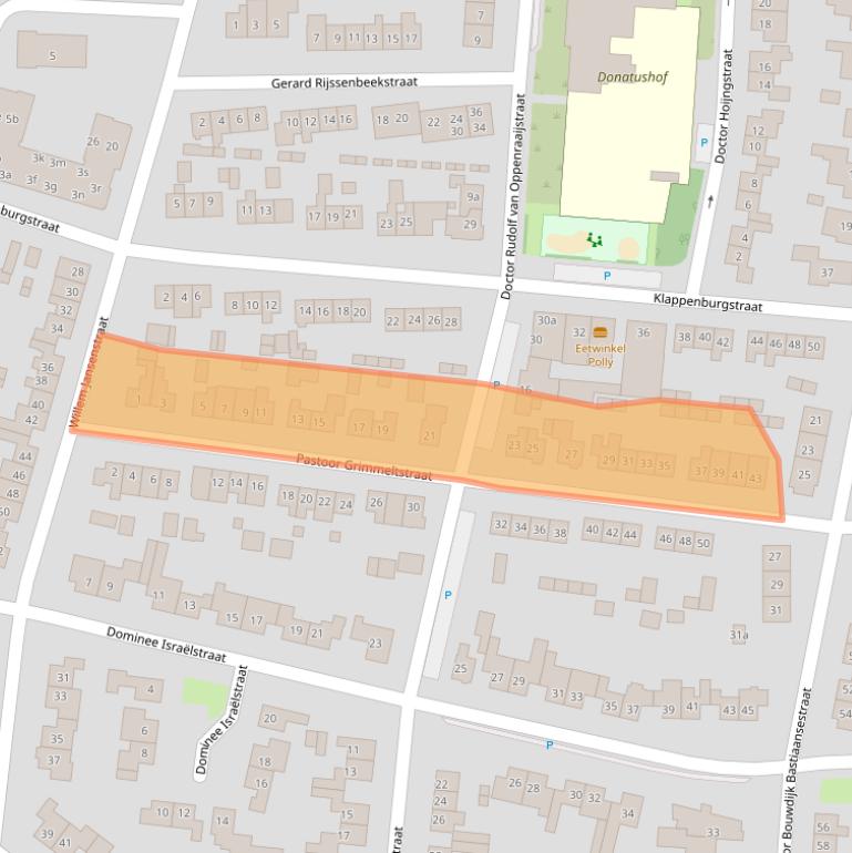 Kaart van postcodegebied 6681XV.