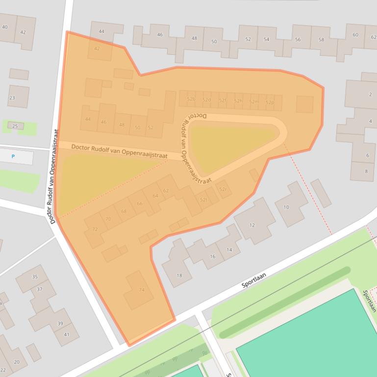 Kaart van postcodegebied 6681ZC.