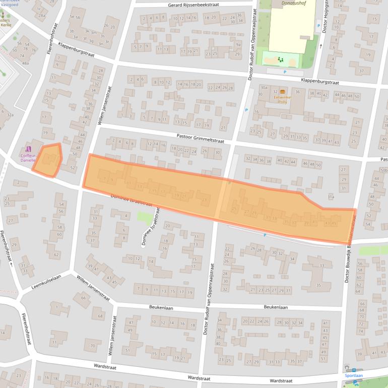 Kaart van postcodegebied 6681ZD.