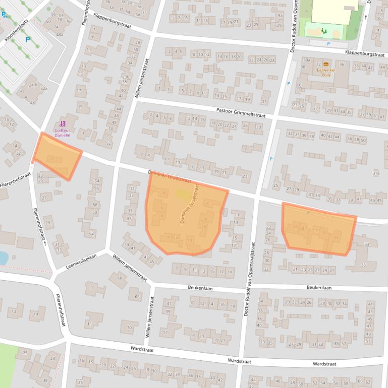 Kaart van postcodegebied 6681ZH.
