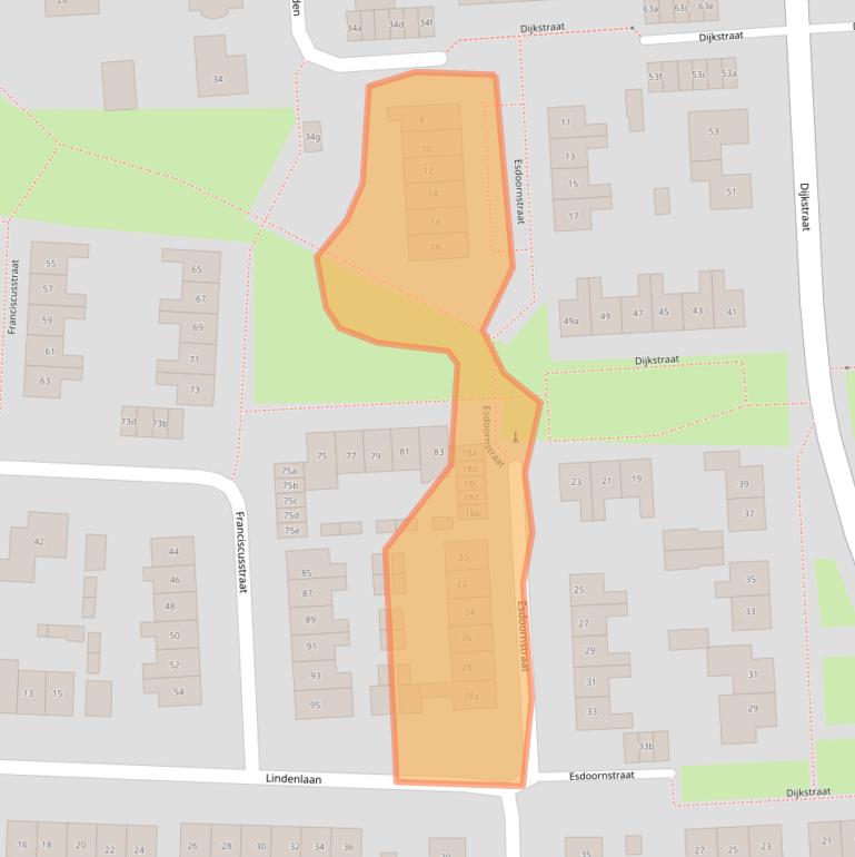 Kaart van postcodegebied 6681ZL.