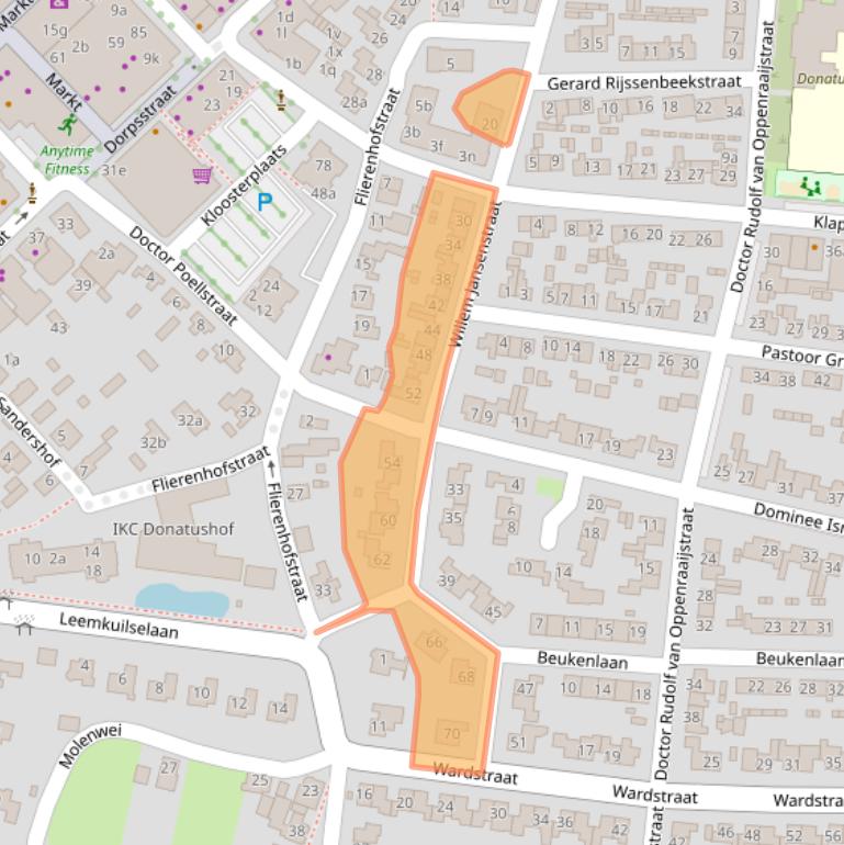 Kaart van postcodegebied 6681ZZ.