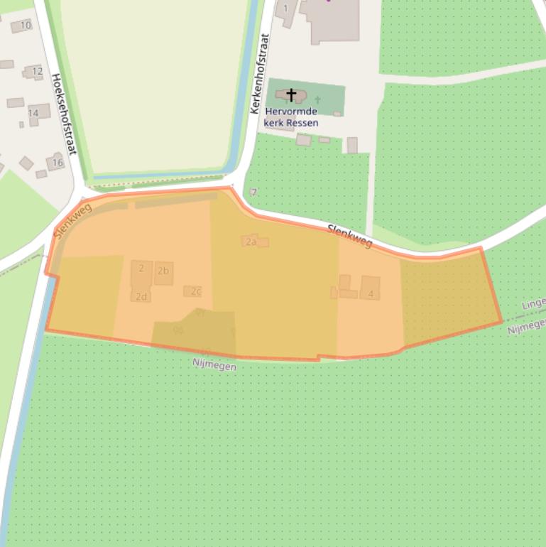 Kaart van postcodegebied 6684DK.