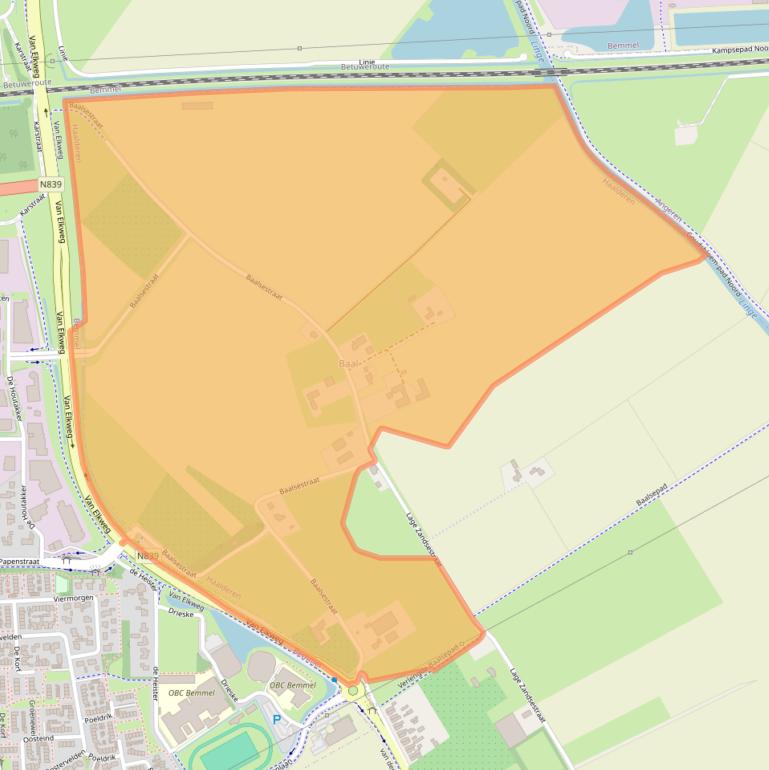 Kaart van postcodegebied 6685AA.