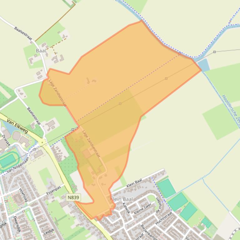 Kaart van postcodegebied 6685AB.