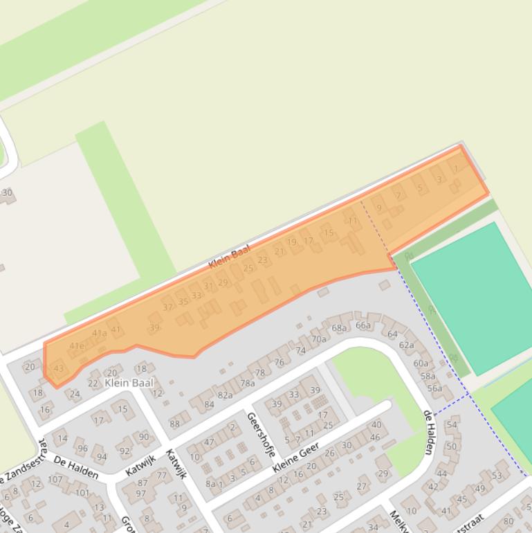 Kaart van postcodegebied 6685AC.