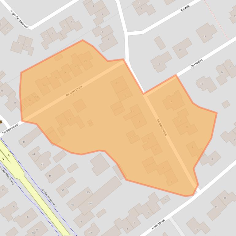 Kaart van postcodegebied 6685AD.