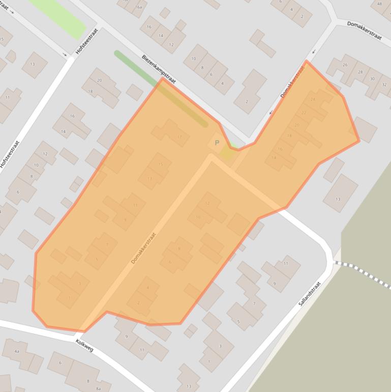 Kaart van postcodegebied 6685AZ.