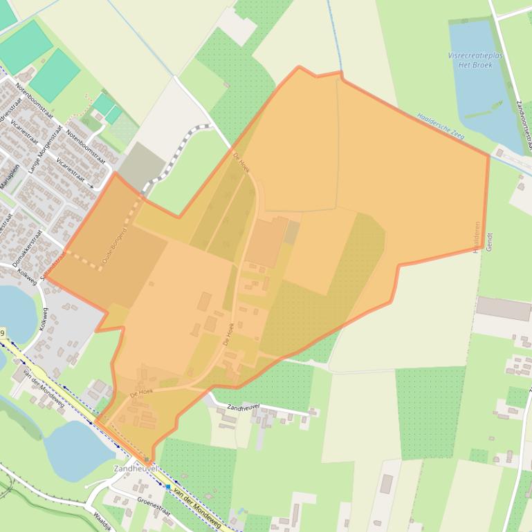 Kaart van postcodegebied 6685BD.