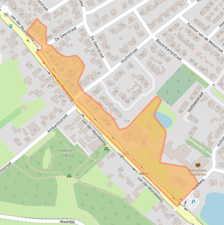 Kaart van postcodegebied 6685BP.