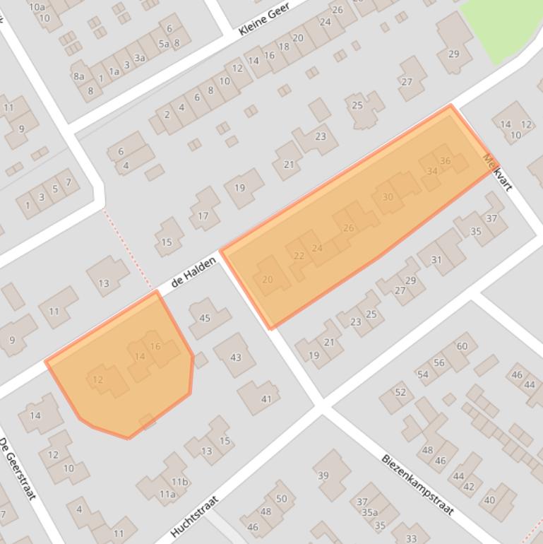 Kaart van postcodegebied 6685CD.