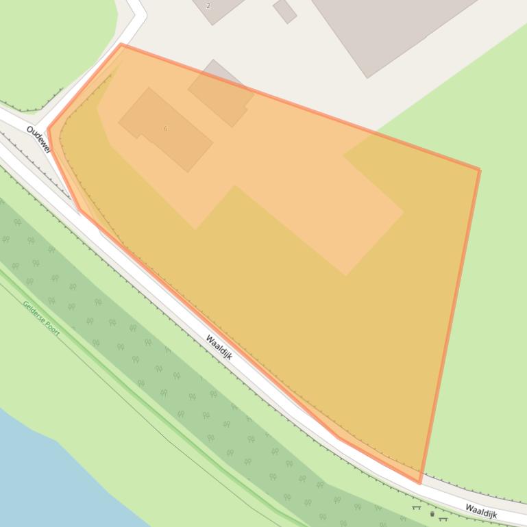 Kaart van postcodegebied 6685MB.