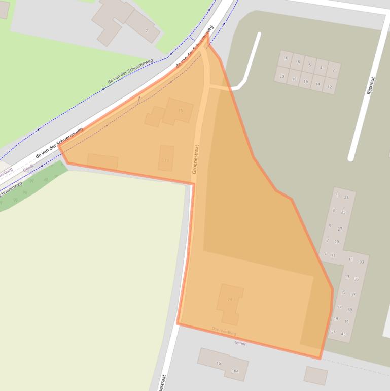 Kaart van postcodegebied 6686AB.