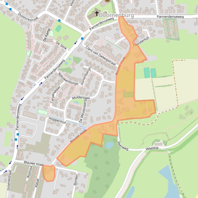 Kaart van postcodegebied 6686AD.