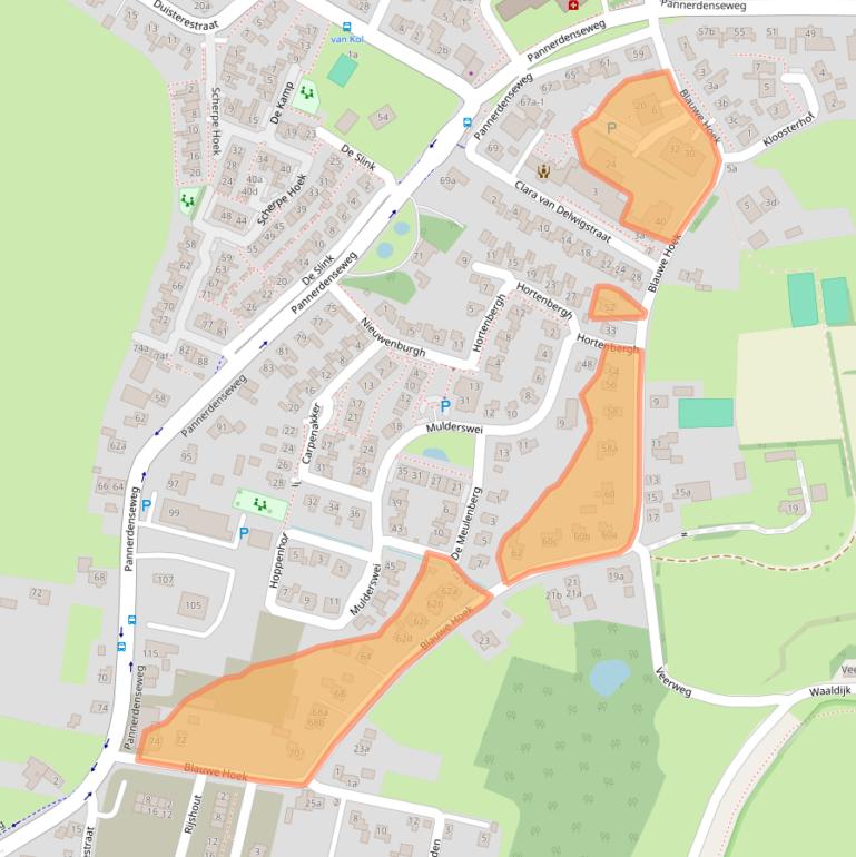 Kaart van postcodegebied 6686AE.