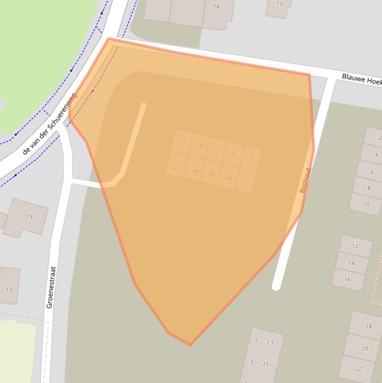 Kaart van postcodegebied 6686AJ.