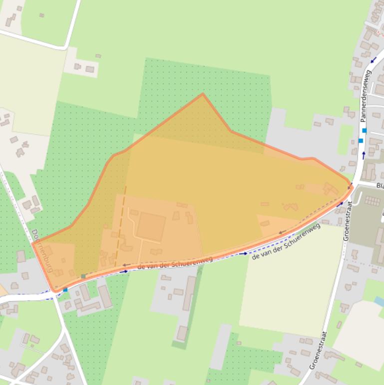 Kaart van postcodegebied 6686BA.