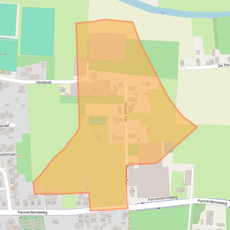 Kaart van postcodegebied 6686BJ.