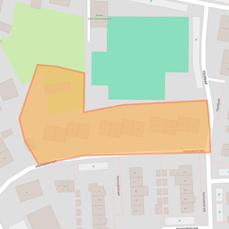 Kaart van postcodegebied 6686BK.