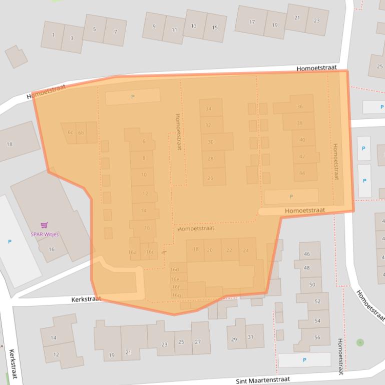 Kaart van postcodegebied 6686BM.