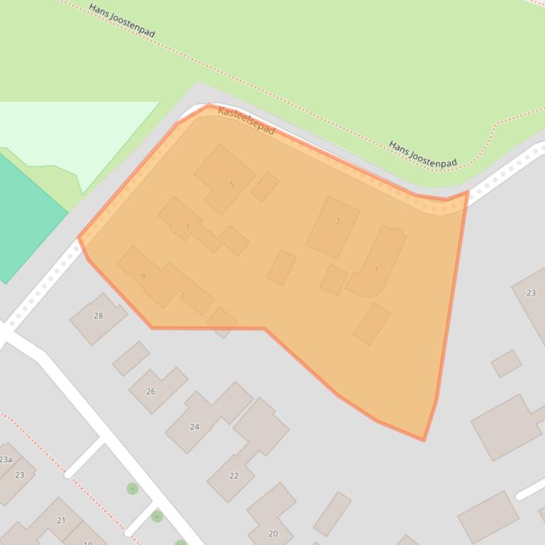 Kaart van postcodegebied 6686BX.