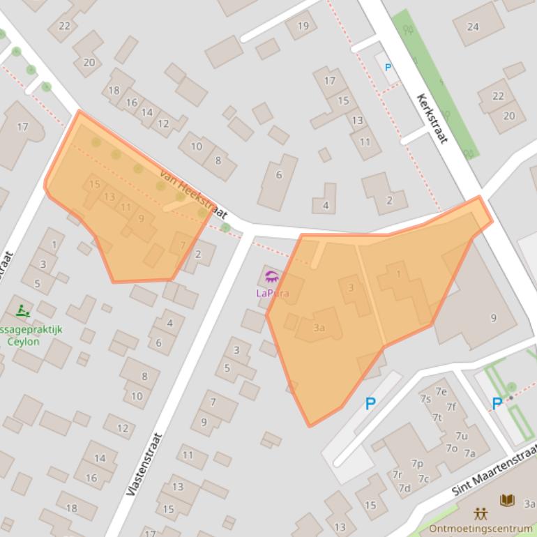 Kaart van postcodegebied 6686BZ.