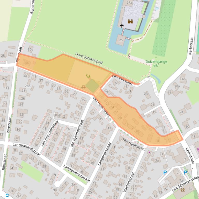 Kaart van postcodegebied 6686CB.