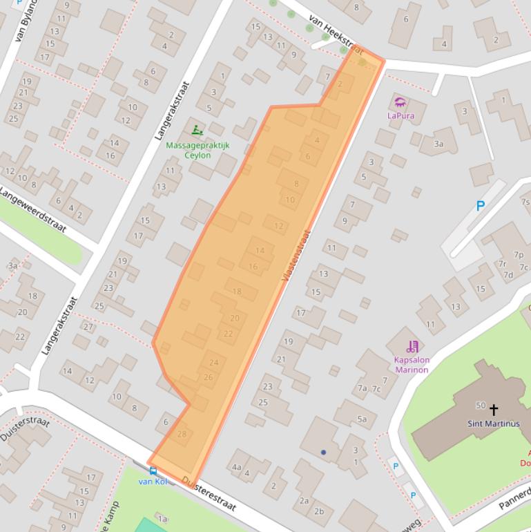 Kaart van postcodegebied 6686CD.