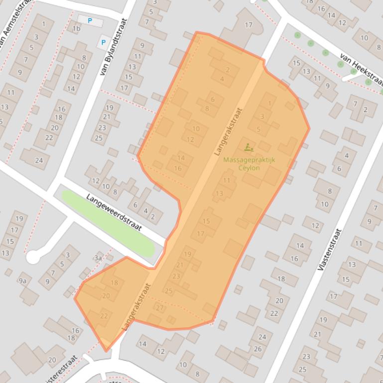 Kaart van postcodegebied 6686CE.