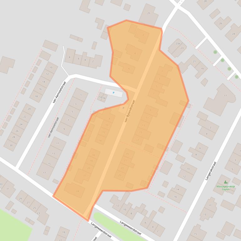 Kaart van postcodegebied 6686CG.