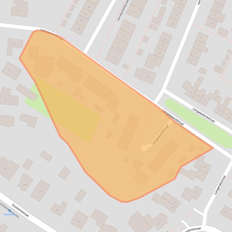 Kaart van postcodegebied 6686CJ.