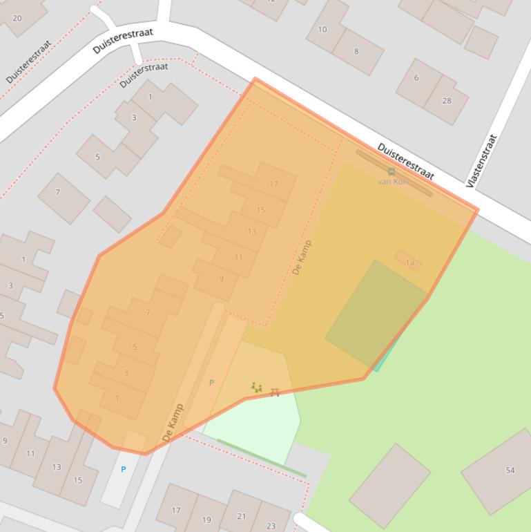 Kaart van postcodegebied 6686DA.