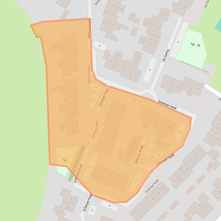 Kaart van postcodegebied 6686DE.