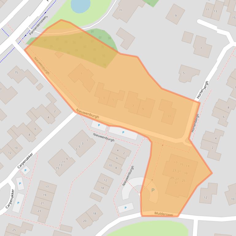 Kaart van postcodegebied 6686DN.