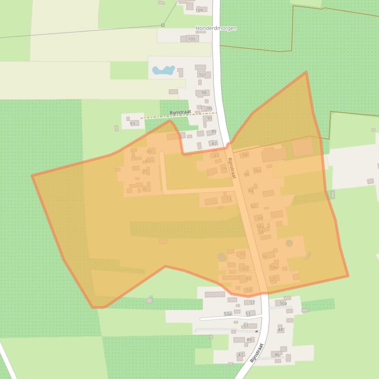 Kaart van postcodegebied 6686MJ.