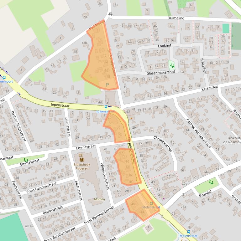 Kaart van postcodegebied 6687AC.