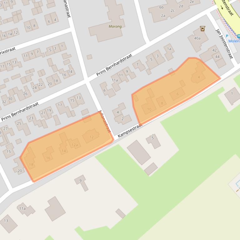 Kaart van postcodegebied 6687AV.