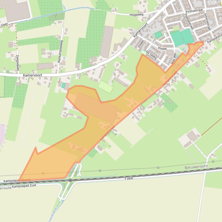 Kaart van postcodegebied 6687AW.