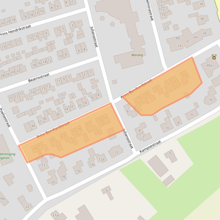 Kaart van postcodegebied 6687AX.