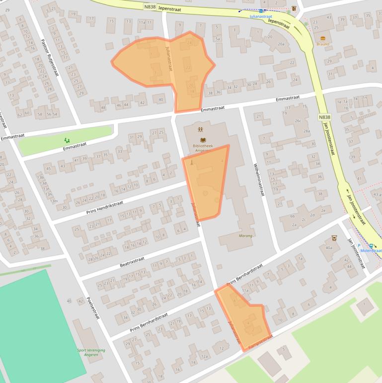 Kaart van postcodegebied 6687BB.