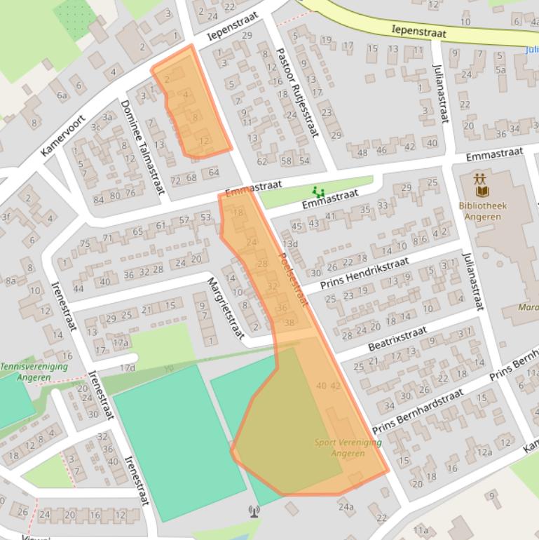 Kaart van postcodegebied 6687BJ.