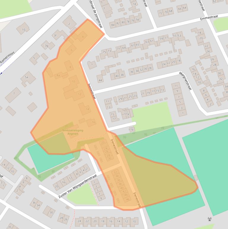 Kaart van postcodegebied 6687BN.