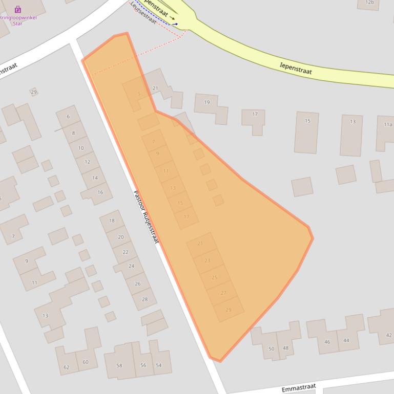 Kaart van postcodegebied 6687BW.