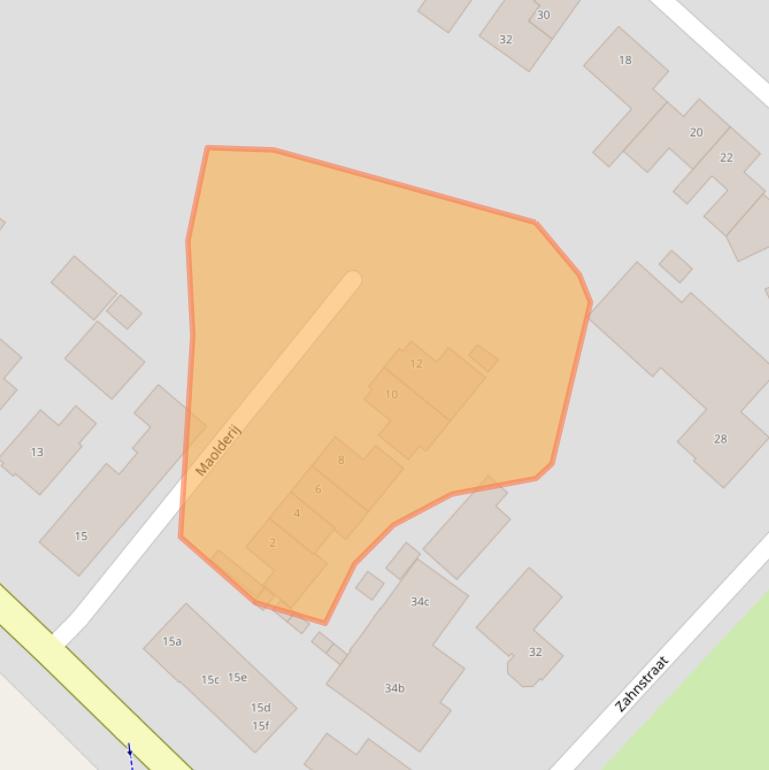 Kaart van postcodegebied 6687CG.