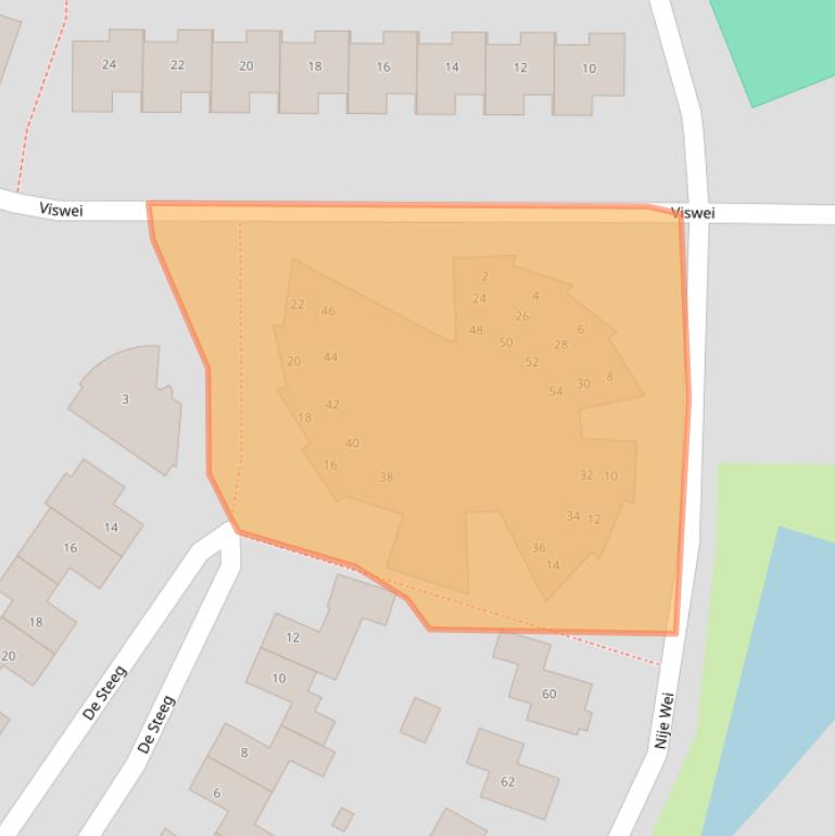 Kaart van postcodegebied 6687EC.