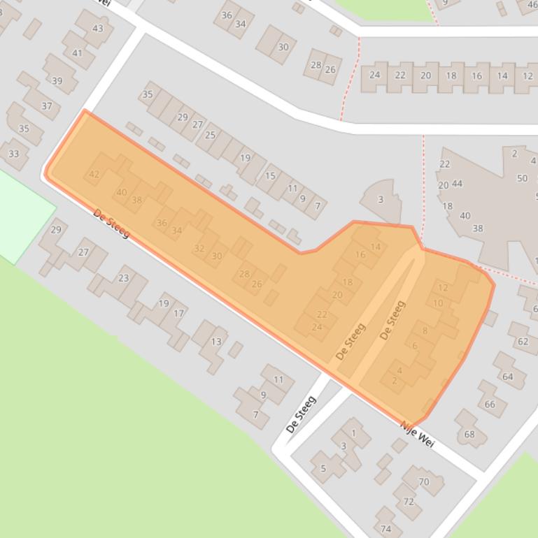 Kaart van postcodegebied 6687EG.