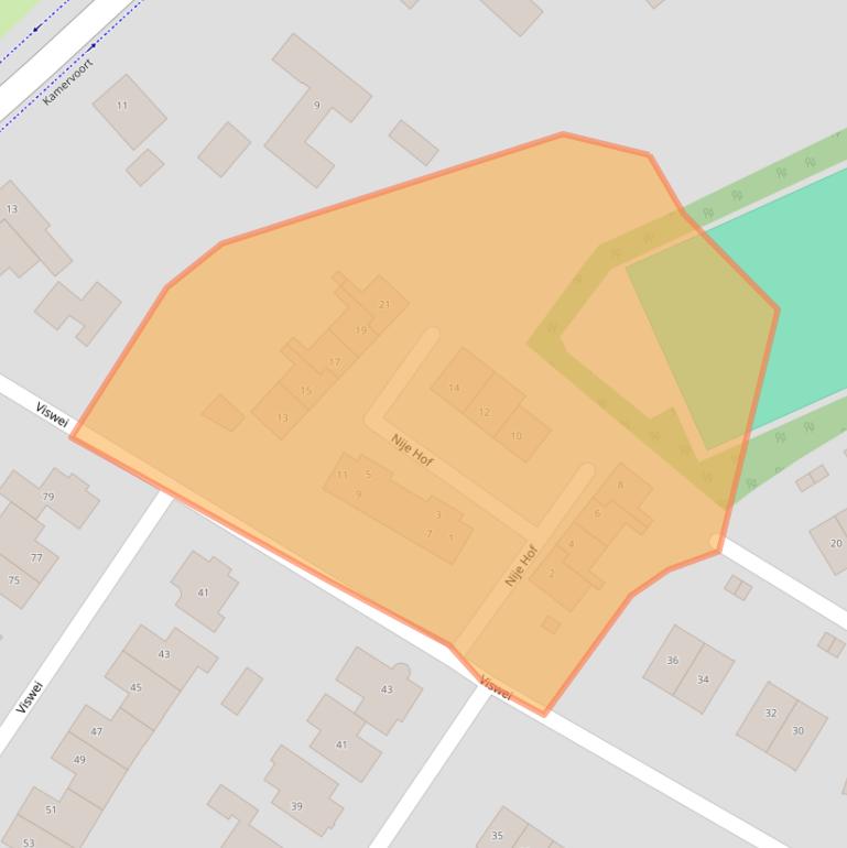 Kaart van postcodegebied 6687EH.