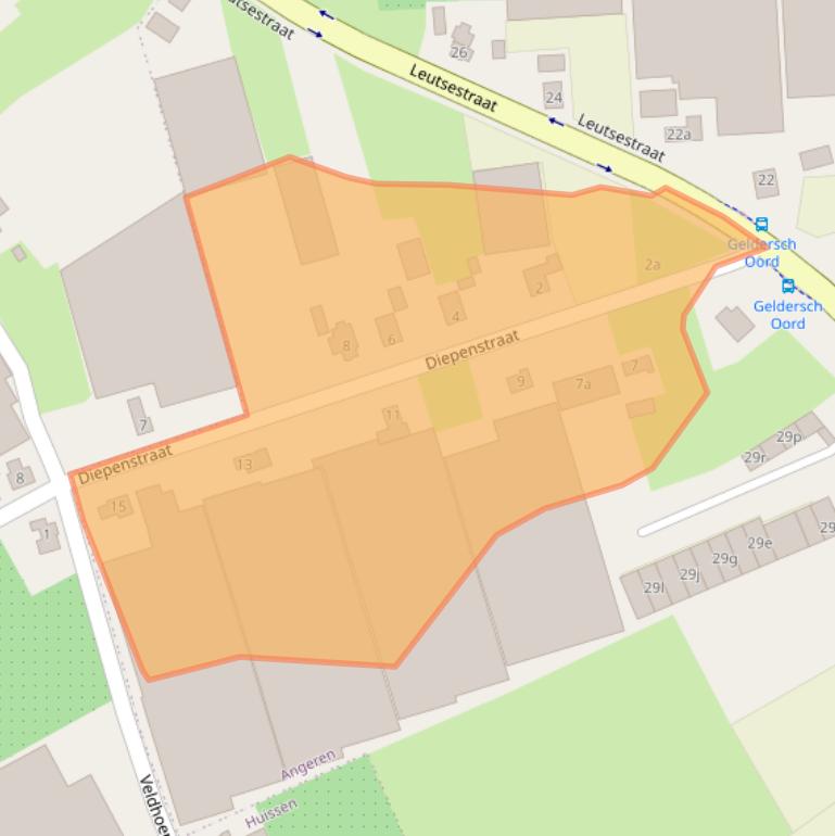 Kaart van postcodegebied 6687LL.